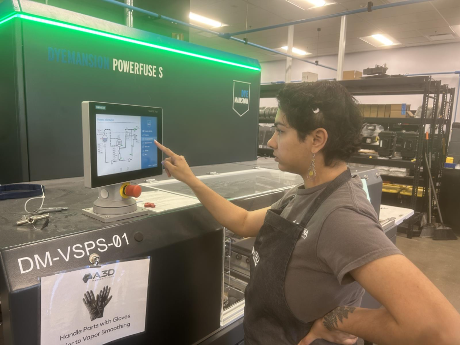 A3D Shop Floor Manager building parts